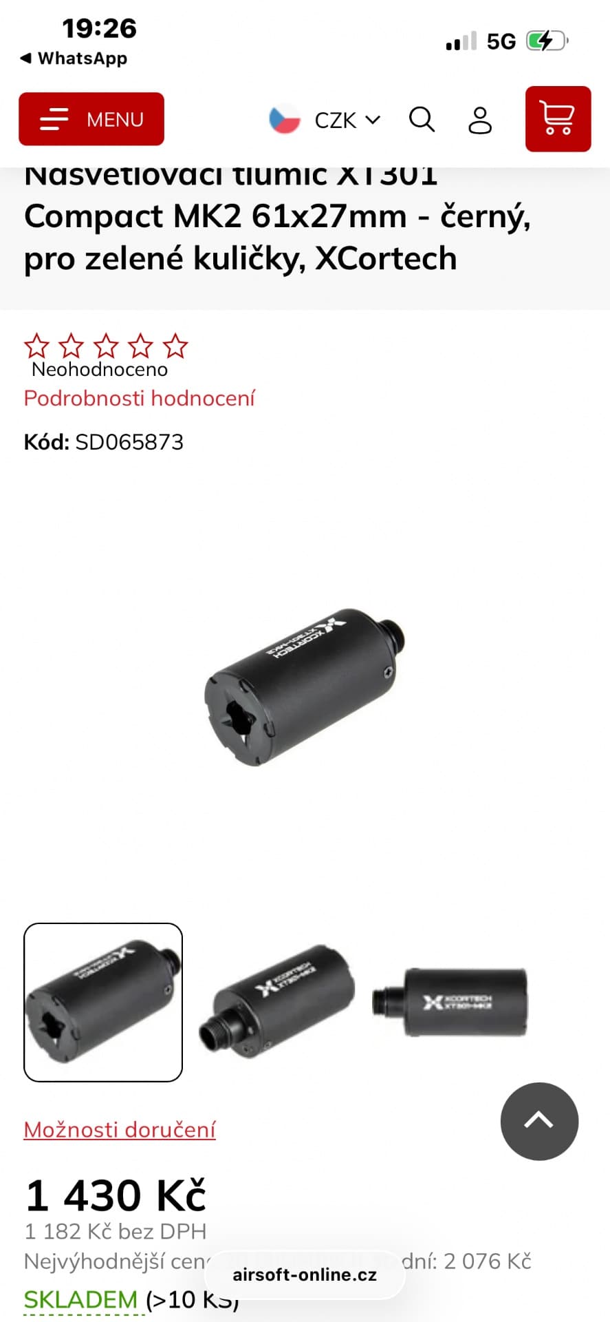 Prodám R601 JW3 TTI nebo vyměním za ghillie v ceně/doplatek