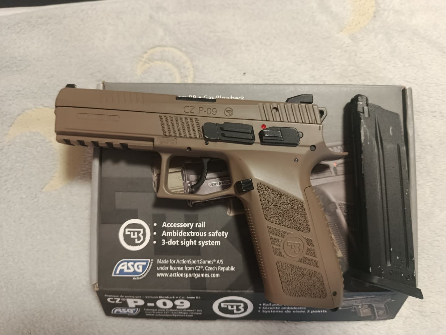 ASG CZ P-09 GBB (Green Gas) – 100% stav