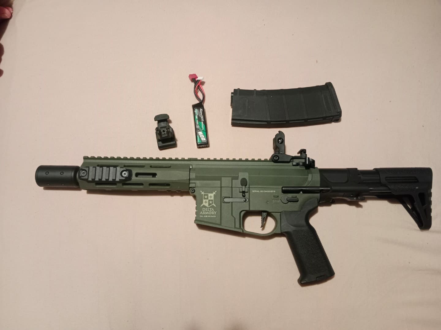 M4 AR15 M-LOK SilentOps 6,5" Charlie EAGLE Delta Armory Oliva